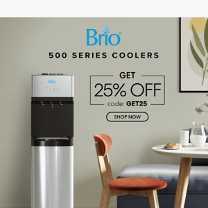 Get 25% Off Brio 500 Series Coolers