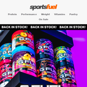 📣 NEW: GFUEL RESTOCKED, Snackn & more!