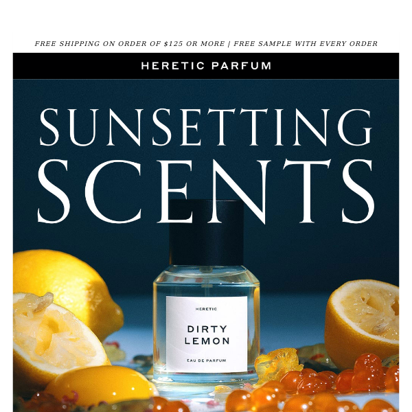 Sunsetting on some fave fragrances Heretic Parfum