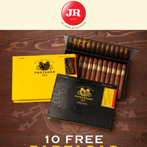 Simply because you're awesome ❇ 10 free Partagas cigars