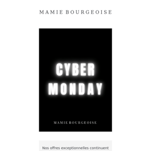 Cyber Monday !