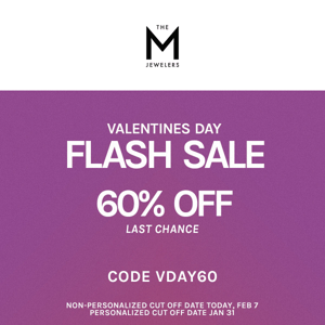 ENDING SOON: 60% off flash sale