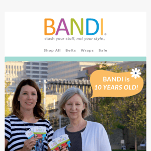 Celebrating a Decade of Style and Function with BANDI!  🎉