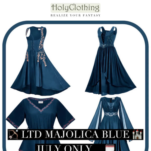 Limited Majolica Blue 💥July Drop💥 Holy Clothing