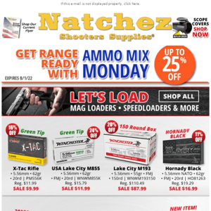 Get Range Ready with Ammo Mix Monday!