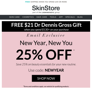 New Year, New You — Save 25% ❤️