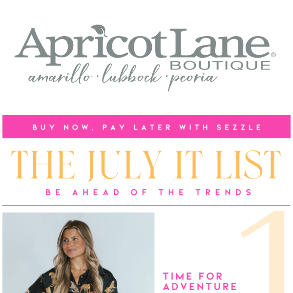 The July IT List! 💕