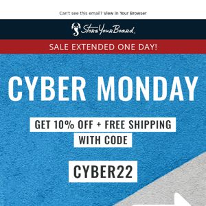 Extended: Cyber Monday Expires Today 🏃‍♂️