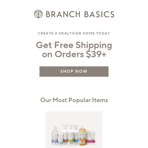 Make the switch to non-toxic with free shipping