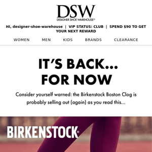 (!) Back-in-Stock Birkenstock (!)