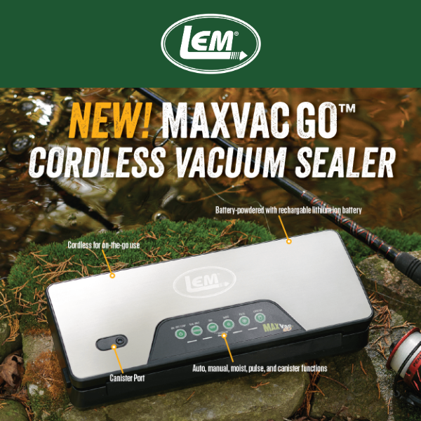 Lem MaxVac Go Cordless Vacuum Sealer