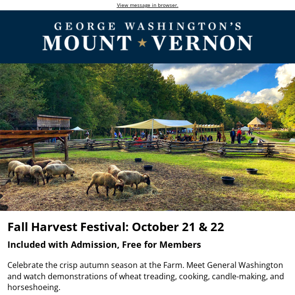 Experience our Fall Harvest Festival: Oct. 21 & 22