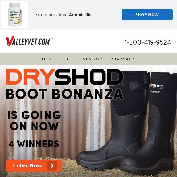 Dryshod boots up for grabs. Enter now!