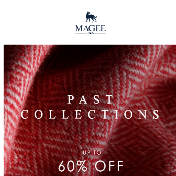 Up to 60% Off Past Collections