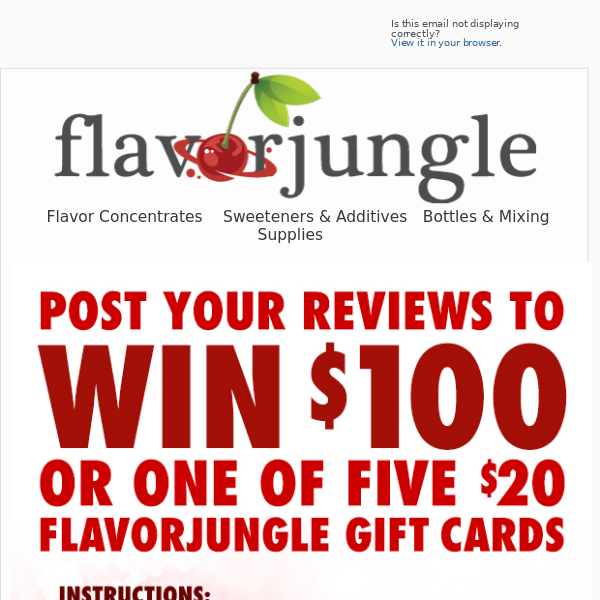 Win $100 Gift Card at FlavorJungle.com!