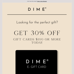 Today ONLY: Get 30% off gift cards $100 or more.