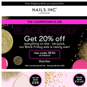 The Black Friday countdown is on!