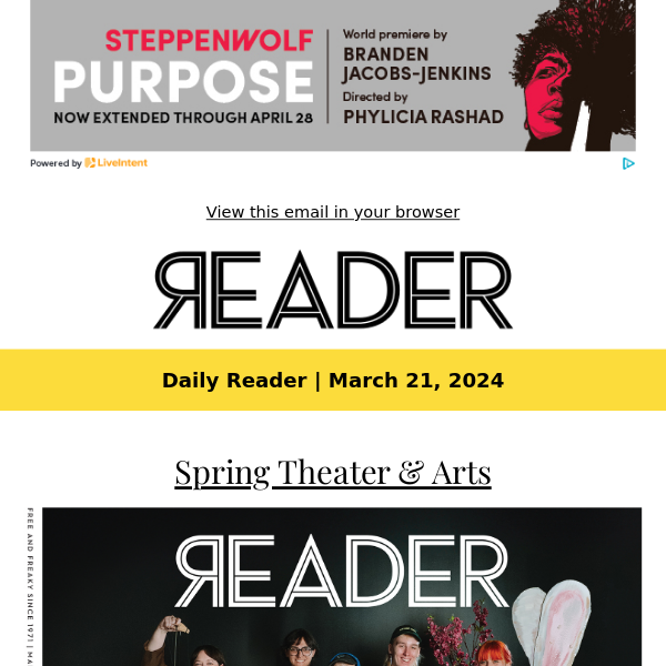 NEW ISSUE: Spring Theater & Arts