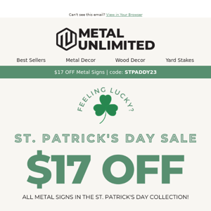 EARLY ACCESS: St. Patrick's Day Sale ☘️