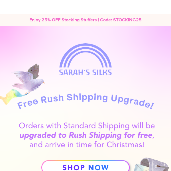 Santa's Sleigh is Leaving! 🎄🎁 Free Rush Shipping Upgrade
