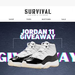 Jordan 11 Giveaway
