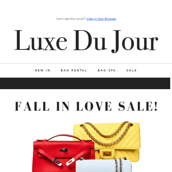 FALL in Love Sale! - Luxe Du Jour CA