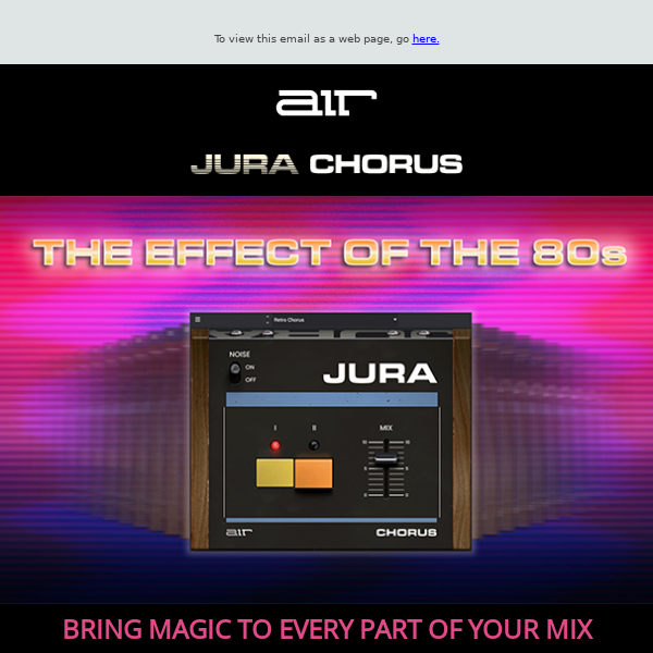 Jura Chorus: Final day for special pricing