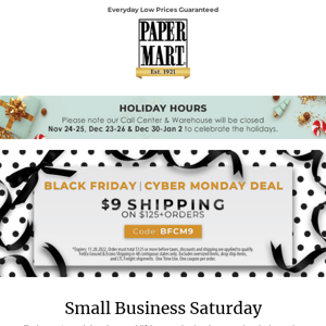 Small Business Saturday | Shop Family Owned + $9 Shipping