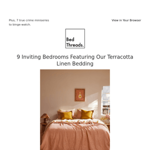9 Warming Bedroom Ideas With Our Terracotta Linen