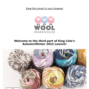 👑 More NEW yarn in King Cole's AW 2022 Collection! 👑