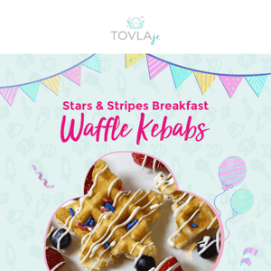 Celebrate the 4th of July with our mouth-watering waffle 🇺🇸kebabs and GET 10% OFF!