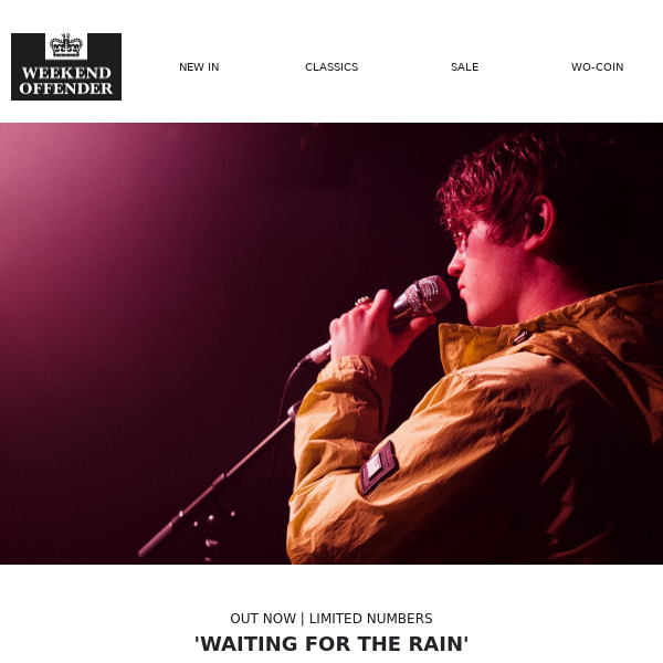 Out Now | Andrew Cushin's 'WAITING FOR THE RAIN' Graphic Tee