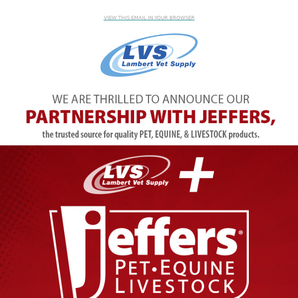 Lambert Vet Supply Exclusive Offer!  Get 15% OFF at Jeffers!
