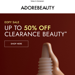 EOFY is here | Up to 50% off beauty*