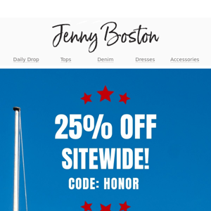 25% OFF TODAY!! ❤️💙