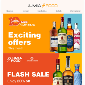 Don't Miss out on the Jumia Party Flash Sale Today 🥃