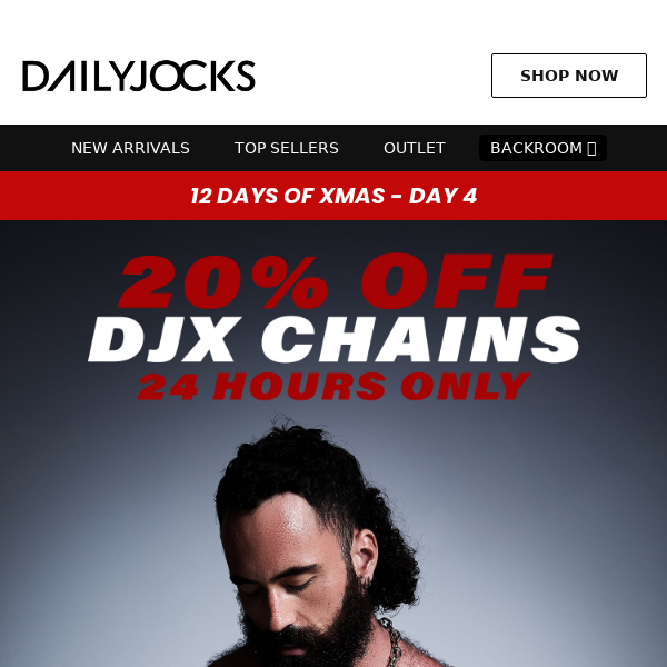 DAY 4: 20% OFF CHAINS ⛓️