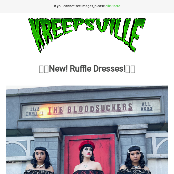 🕸️🕷️New! Ruffle Dresses!🕷️🕸️