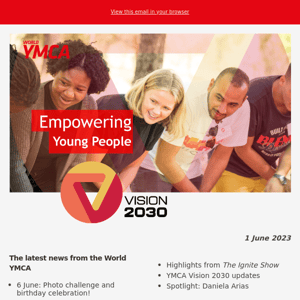 World YMCA June 2023:  Join the 6 June Founder's Day photo challenge