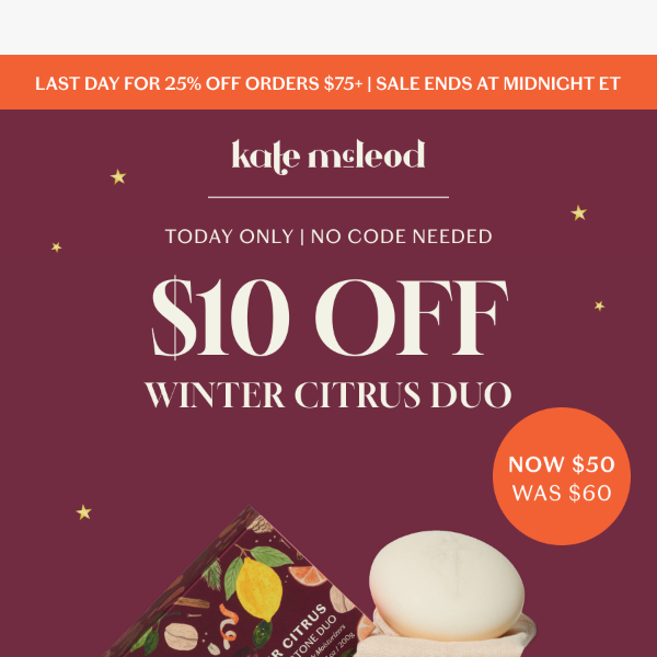 TODAY ONLY: $10 OFF Winter Citrus Holiday Duo