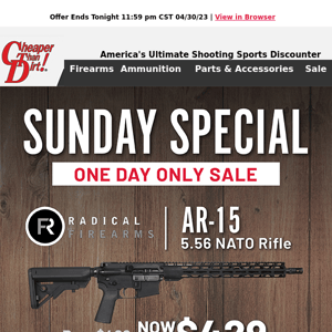 Special Pricing on This AR-15 and Green Tip 5.56