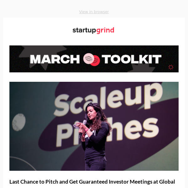 Startup Grind, your March toolkit is ready! 🔨