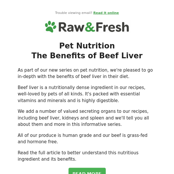 🥩 Nutrition: The Benefits of Beef Liver
