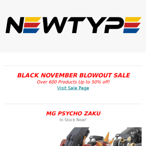 Black November Blowout Sale