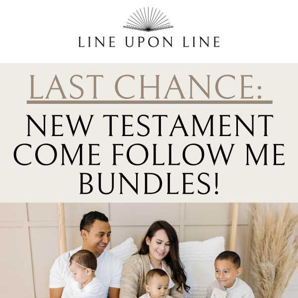 Last chance...New Testament BUNDLES!