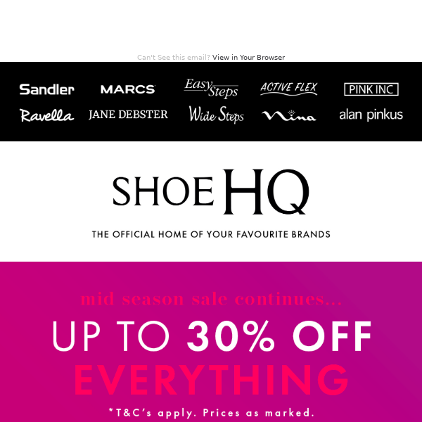 Up To 30% Off Everything