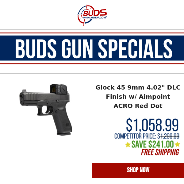 💥WE WILL GLOCK YOU! $241 OFF Glock 45 & FREE SHIPPING!🚚