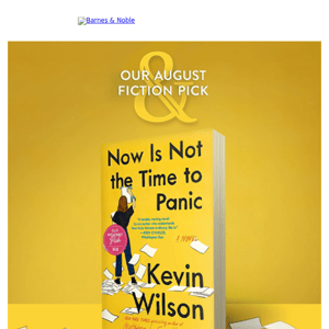 Don't panic! Our August Fiction Pick is another great read