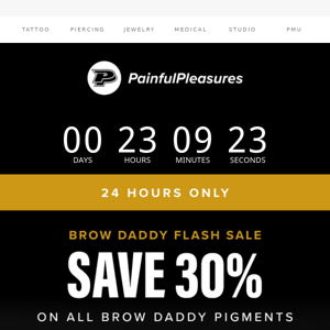 You have 24 hours to save 30% on Brow Daddy!