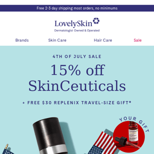 A treat for the summer heat: 15% off SkinCeuticals